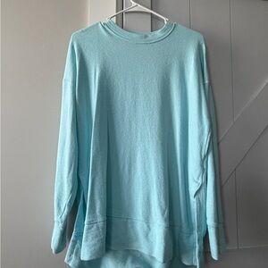 Aerie Sky Blue Textured Pullover
